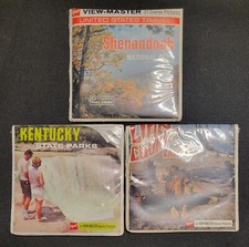 Lot of 3 Vintage 1970s GAF Viewmaster Reel Sets Sealed Lion Country Kentucky
