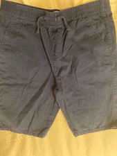 Levi's Blue Elastic Waist Slim Fit Shorts Boys Size Medium Pull on Chino EUC