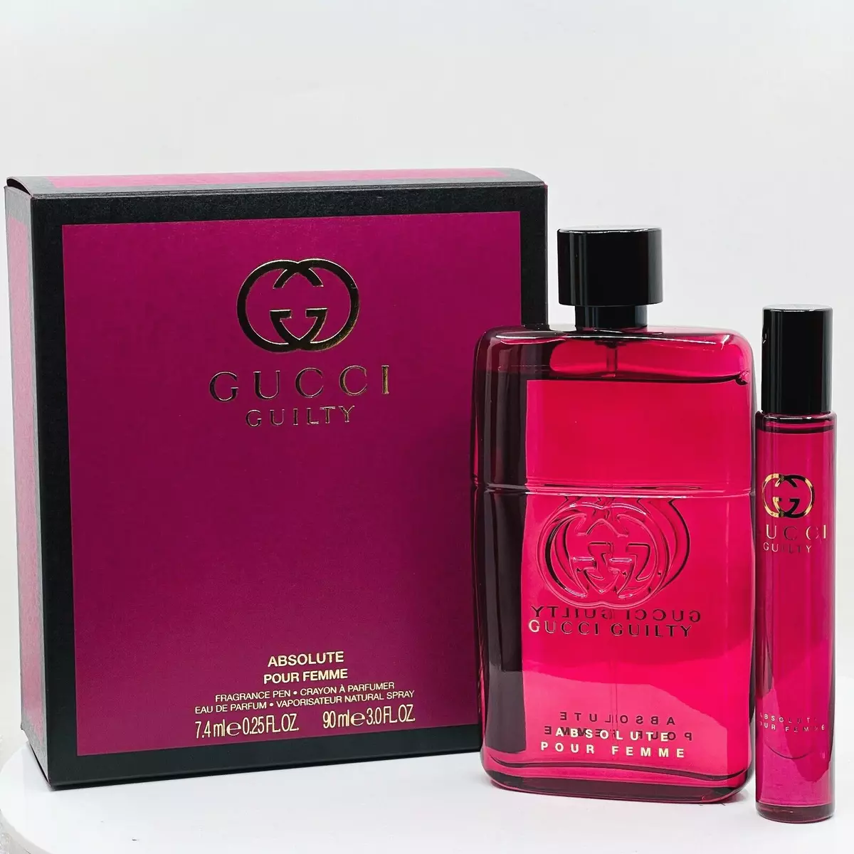 Gucci Guilty Absolute by gucci 2 pc set (3.0 oz + 0.25 oz) EDP - NIB