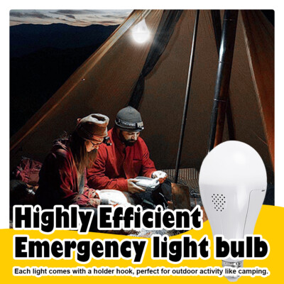 15W E27 LED Emergency Light Bulb Battery Rechargeable Lamp Waterproof