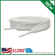 Replacement Shoelaces for Alexander Mcqueen Sneakers Unwaxed flat laces White