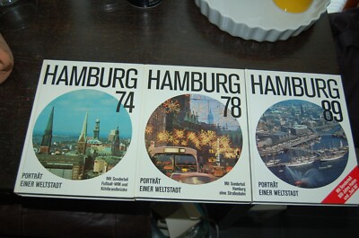 Hamburg Buch 1974, 1978, 1989 -