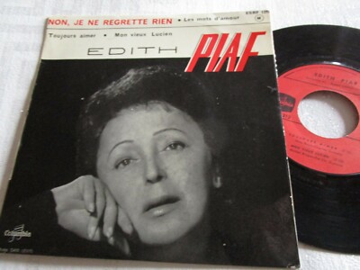 Edith Piaf Non, Je Ne Regrette Rien Columbia ESRF 131 Vinyl 7inch Single