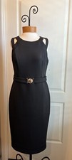 NWOT Guess Los Angeles Elegant, Sexy Black Cutout Cocktail Dress  Size 12