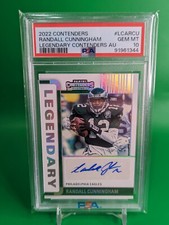 Randall Cunningham /49 PSA 10 Auto 2022 Panini Contenders Legendary Eagles POP 3