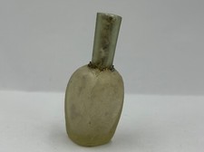 Antique Ancient near eastern old Roman glass bottle rare old peace