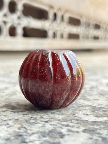RARE ANCIENT OLD MULTIPURPOSE USE UNIQUE SHAPE RARE BIG SIZE RED GLASS BEAD - Picture 6 of 18