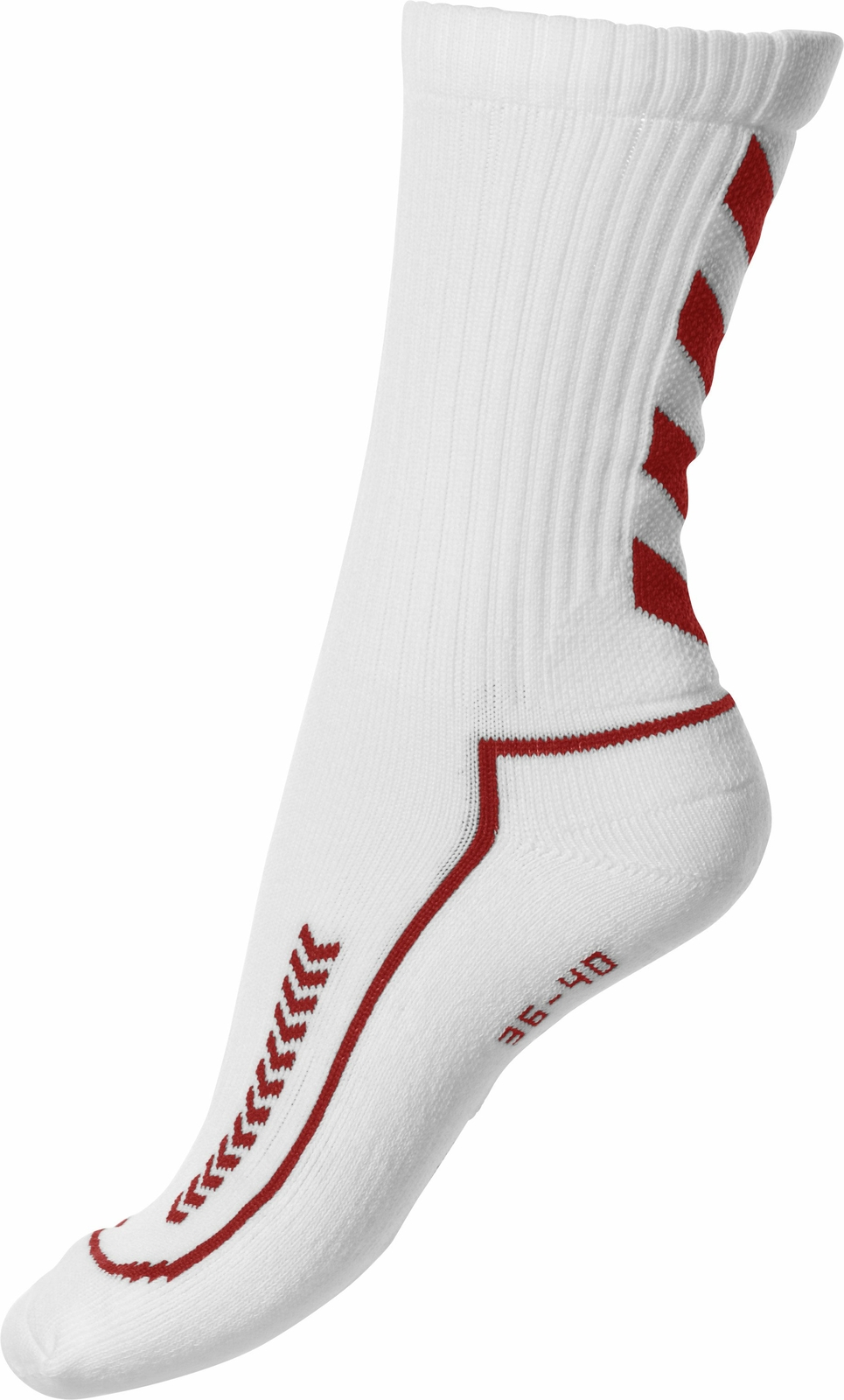 hummel ADVANCED INDOOR SOCKEN Weiß Rot Handball Training Strümpfe Freizeit NEU