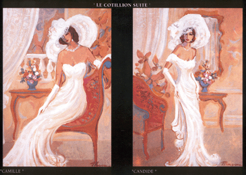 Isaac Maimon Camille Formal white gown & hat S/N Seri from Le Cotillion Suite - Picture 2 of 3