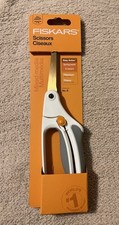 Fiskars 8" Premier Mixed Media Easy Action Bent Scissors New