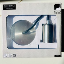 EGLO YORTH Pendant Light Brushed Steel E27 Ceiling Light New Opened Box