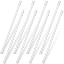 8 Pack Adjustable Sliding Door Security Bar Glass Door Lock, 15.7-27.6 Inch