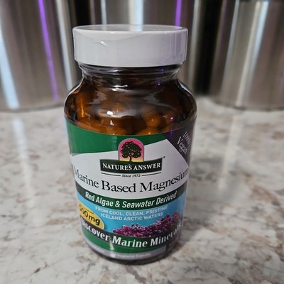 Nature s Answer Marine Magnesium 90 Capsules new sealed exp. 7/2027