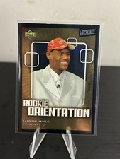 Upper Deck Victory 2003-04 LeBron James #203 Cavaliers Rookie Orientation Card. rookie card picture