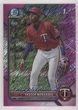 2022 Bowman Chrome Prospects Fuchsia Shimmer Refractor /199 Yasser Mercedes 0w27