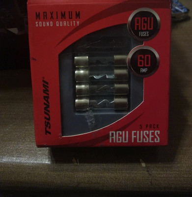 Tsunami AGU Fuses 60 Amp   Car Audio Amplifier Fuse Set New (2 pack)