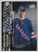 2019-20 UD Black Obsidian Rookies Kaapo Kakko 022/299 New York Rangers #R-KK