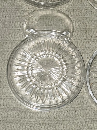 4 Fostoria Heritage Klarglas Untersetzer Zigarettenetui Schluck und Rauch Teebeutel - Bild 4 von 7