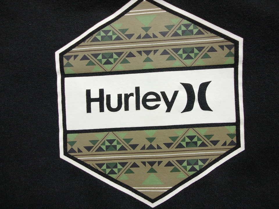 Chicos - Sudadera con Capucha Hurley Lavada Negra Talla Grande Foto 4 de 4