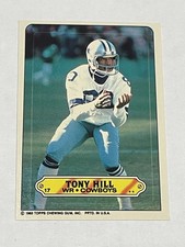 1983 Topps Football Sticker #17 - Tony Hill - Dallas Cowboys