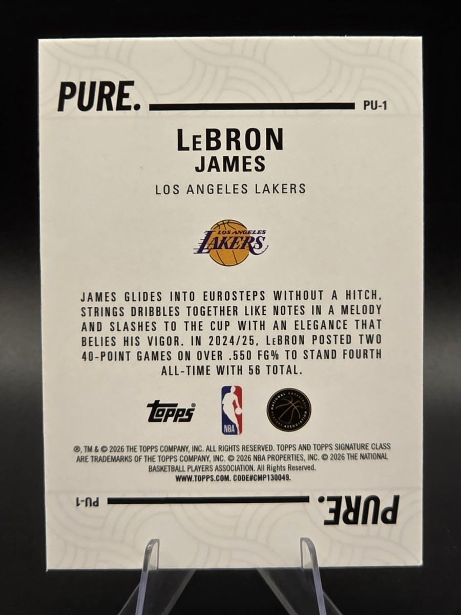 2025-26 Topps Signature Class - LeBron James Pure #PU-1 | eBay