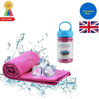 Instant Cooling Handtuch 100x30cm für empfindliche Haut - perfekt für Yoga & Sport