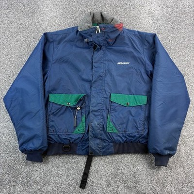 Vintage Stearns Flotation Jacket Mens XL Blue Type III PFD Coast Guard Boat