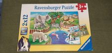 Puzzle Ravensburger Zootiere  2 X 12 Teile für Jahre: 3+