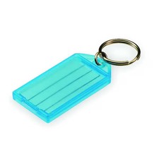 Lucky Line Key Tag, Multi-Color, Plastic, Open/Close Flap, 10 PK 605100 Lucky