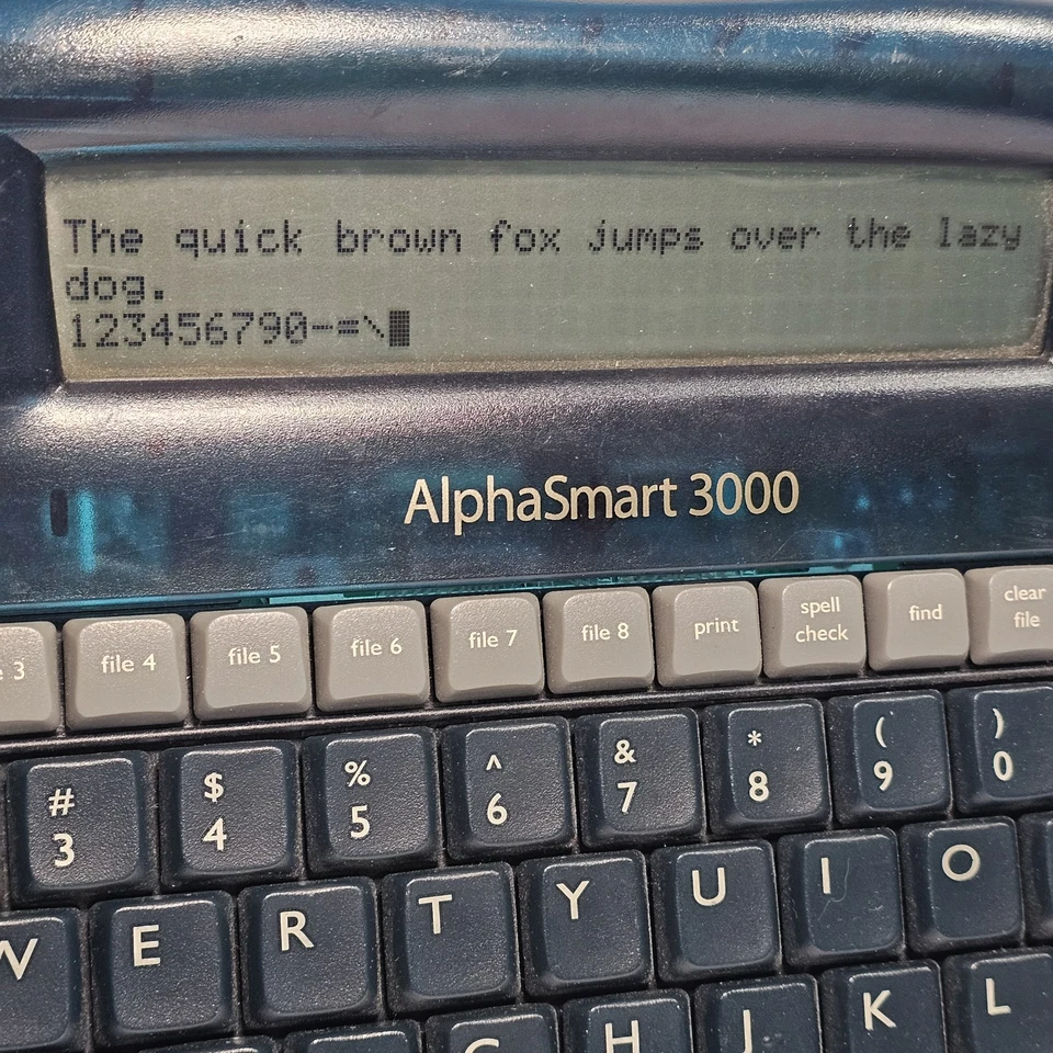 Alphasmart 3000 Electronic Word Processor Portable Keyboard Tested Vintage - Image 2 of 4