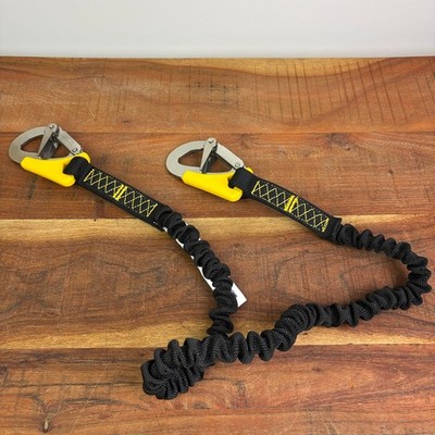 Lalizas 2 Punkt Lifeline Lifeleine Lifebelt elastisch 100-180cm Sicherheitsleine
