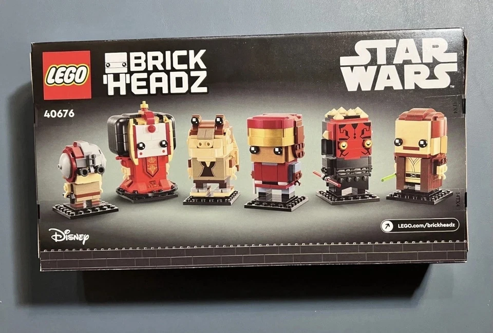 Lego BrickHeadz Star Wars La Amenaza Fantasma 40676 Nuevo en Caja Auténtico Retirado Foto 3 de 4