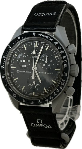 Omega x Swatch Speedmaster Mission To The Moon SO33M100 Mens Excellent A6388