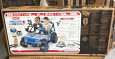Power Wheels Jurassic WORLD Jeep Wrangler Battery Powered RIDE READ NO RETURNS