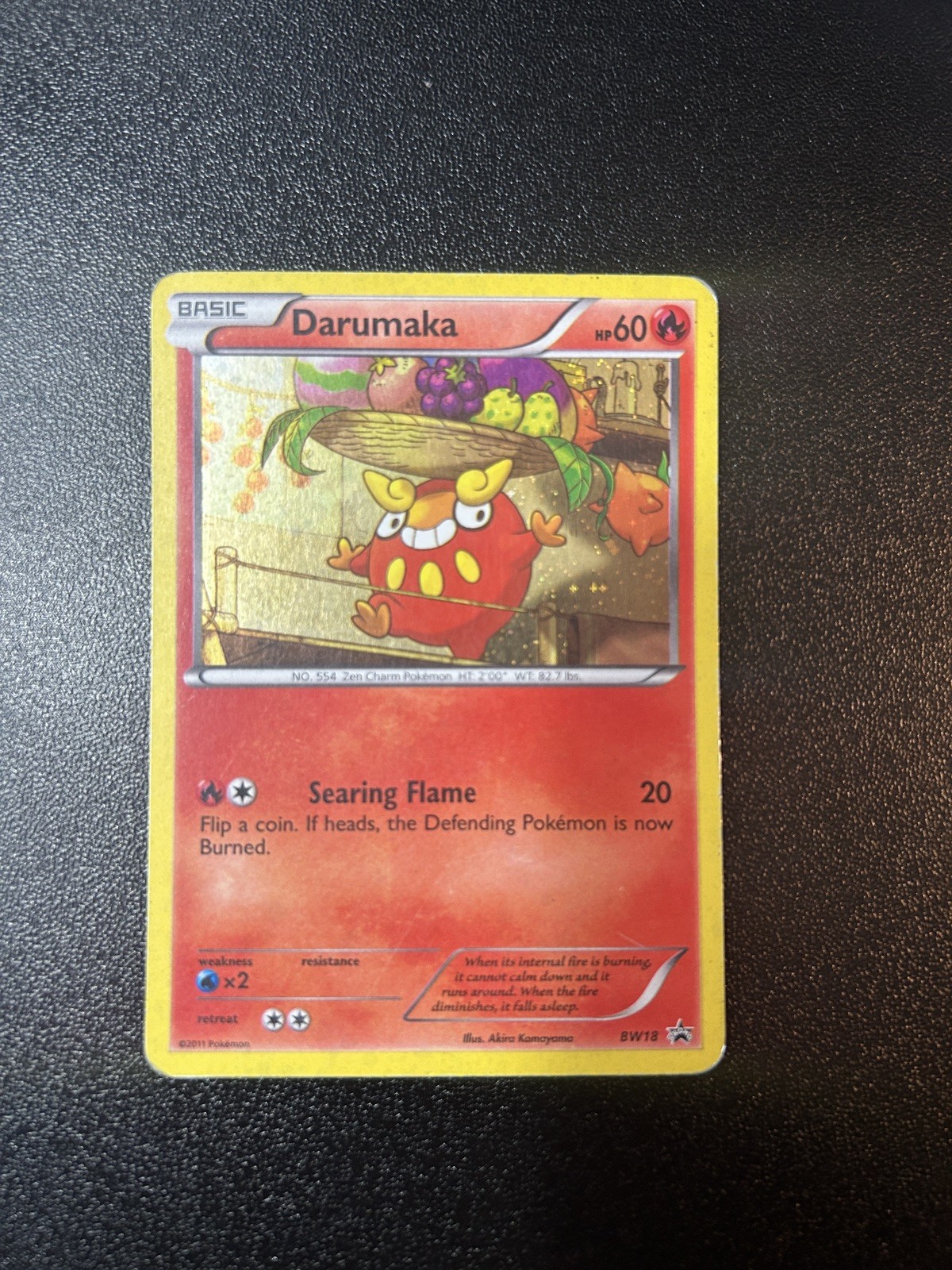 BW18 DARUMAKA Black & White Pokemon Black Star Promo Card