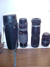 Vintage Assortment Of Telephoto Lenses For Parts