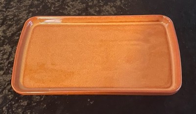 Denby Fire Chilli längliche Sandwichplatte Platte A 1 Zustand 10''x 5,6''