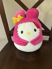 Hello Kitty 8" Squishmallows Plush in My Melody Hoodie
