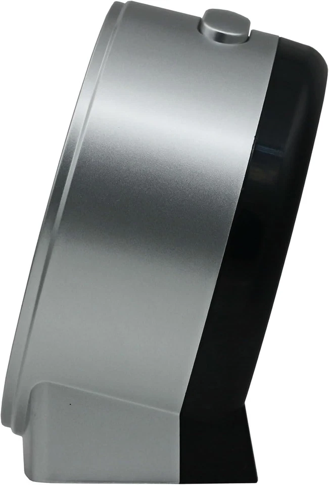 Reloj despertador de dormitorio Seiko Sussex II sin tictac, plateado Foto 3 de 3