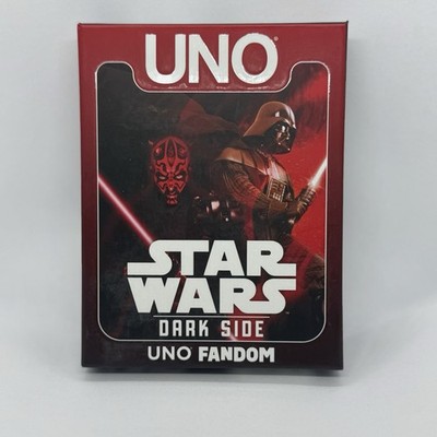 UNO Fandom Star Wars Dark Side Card Game w/Foil Card Collectible Edition Sealed