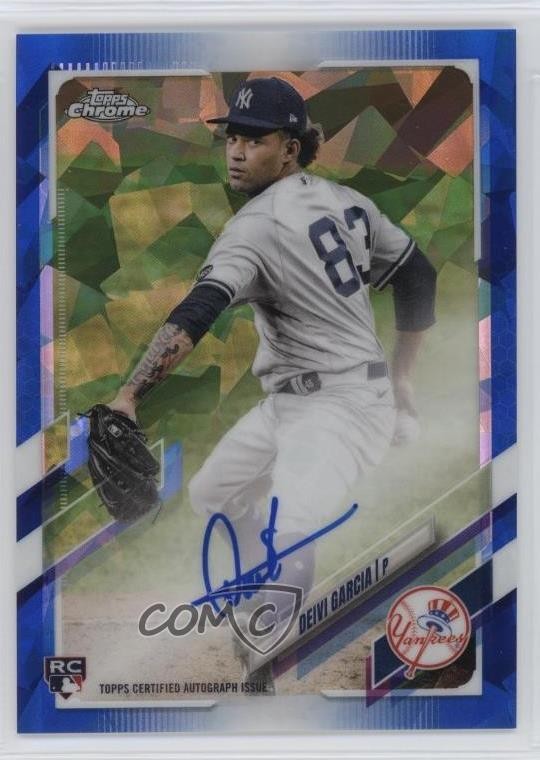 2021 Topps Chrome Sapphire Edition Rookie Auto Deivi Garcia #RA-DG Auto 1d0h