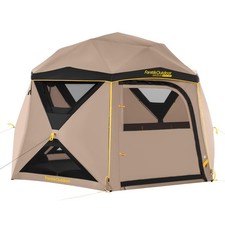 FanttikOutdoor Alpha C6 Ultra Instant Cabin Tent 6 Person Pop 6 Person, Khaki