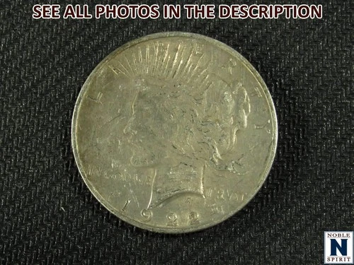 NobleSpirit (RS) 1922 D Peace Silver Dollar VF / XF