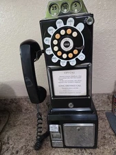 Thomas Collector's Edition Model 1956 Hanging Wall Replica Public Phone WORKS