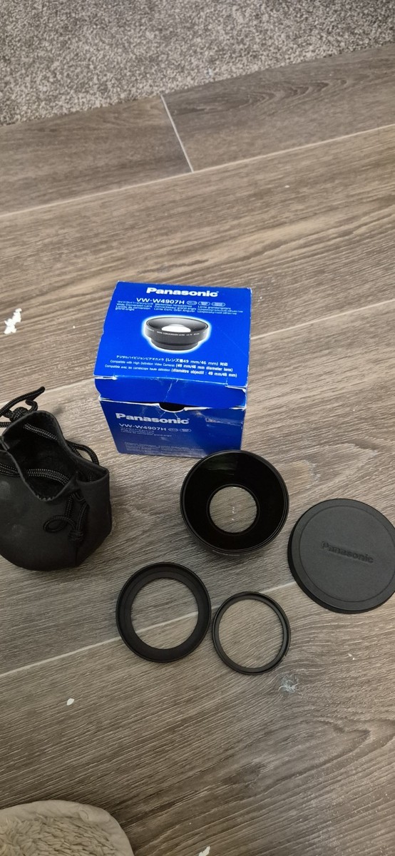 Panasonic - Panasonic VW-W4907H x0.75 49mm ワイコン Panasonic 0.75x Wide Angle Lens Conversion for X900 & VW-W4907