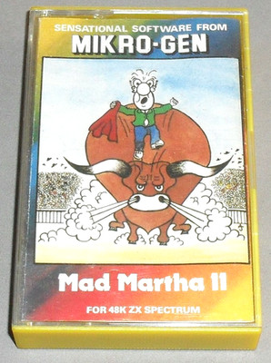 MAD MARTHA 2 Sinclair Videospiel 48K 128K ZX Spectrum Mikro-Gen 1983 RETRO RAR