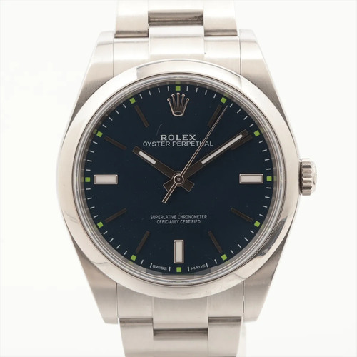 Rolex Oyster Perpetual 39 114300 SS SS AT blue dial