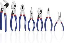 WORKPRO 7-Piece Pliers Set, Pliers Tool Set with Comfort Grip, Blue