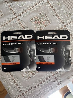 2 Sets of Head Velocity MLT 17g Black Tennis String