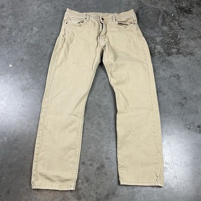 Marine Layer Jeans Mens 32x31 Khaki Straight Stretch Preowned